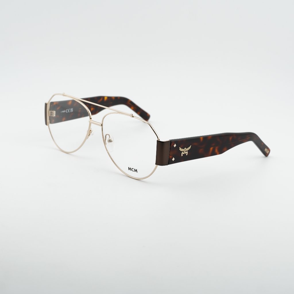 Mcm Mw5001 032 Eyeglasses Pale Gold 58mm Aviator Frame